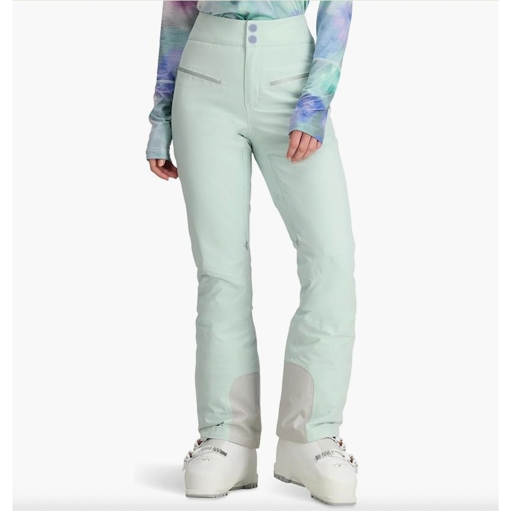 OBERMEYER Bliss Ski Pants Womens 12 Mint Green Winter Snow Sport Water-Resistant